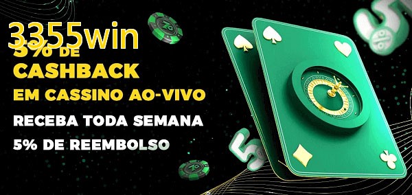 Promoções do cassino ao Vivo 3355win